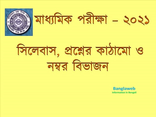 Madhyamik Syllabus 2021